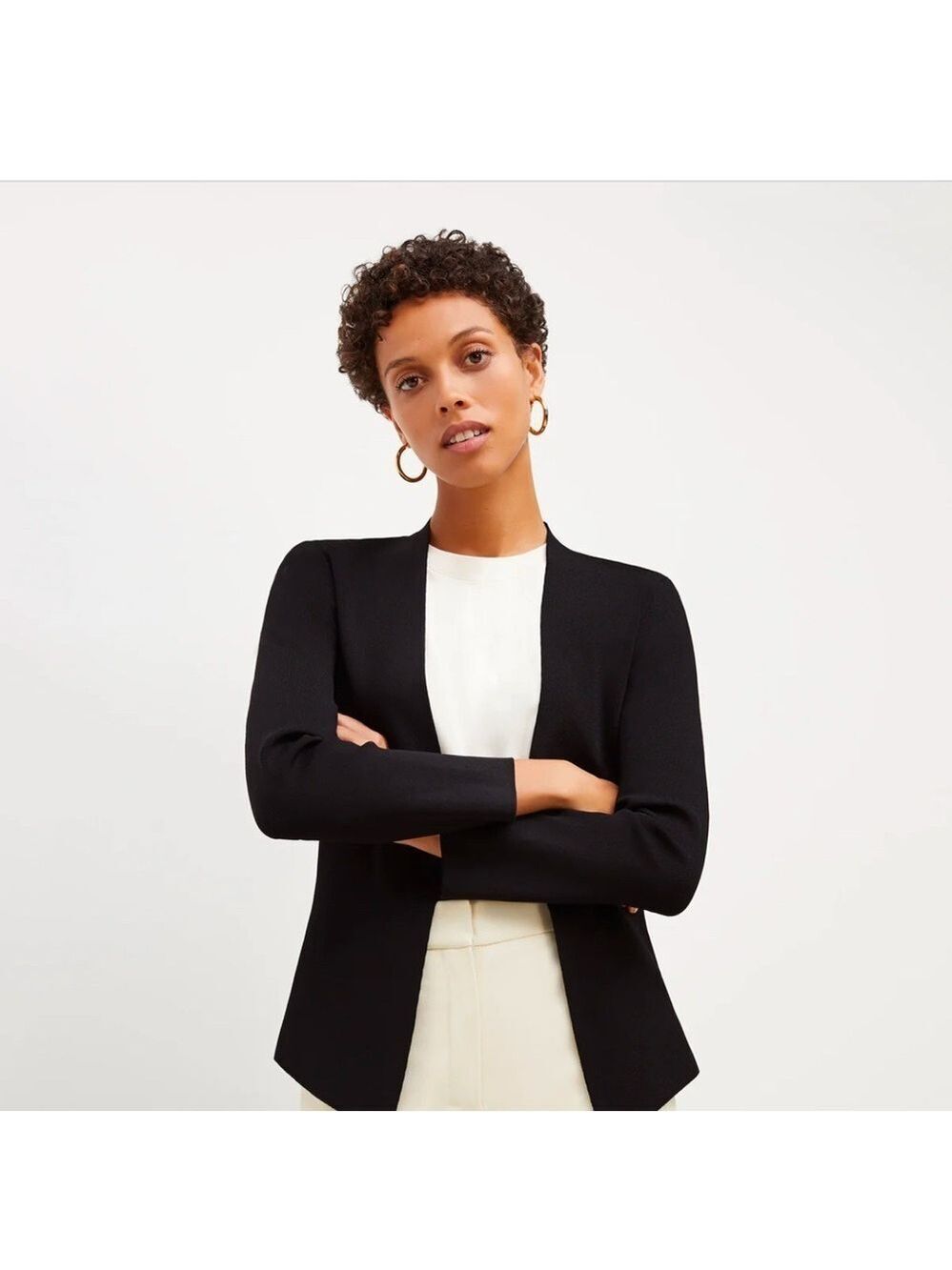 MM LaFleur Black Size S Blazer Cardigan $395 Retail